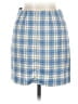 Unbranded 100% Polyester Plaid Blue Casual Skirt Size M - photo 2