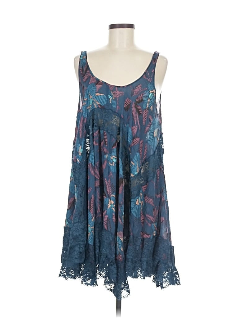 Pre-owned Intimately By Free People Casual Dress In Blue