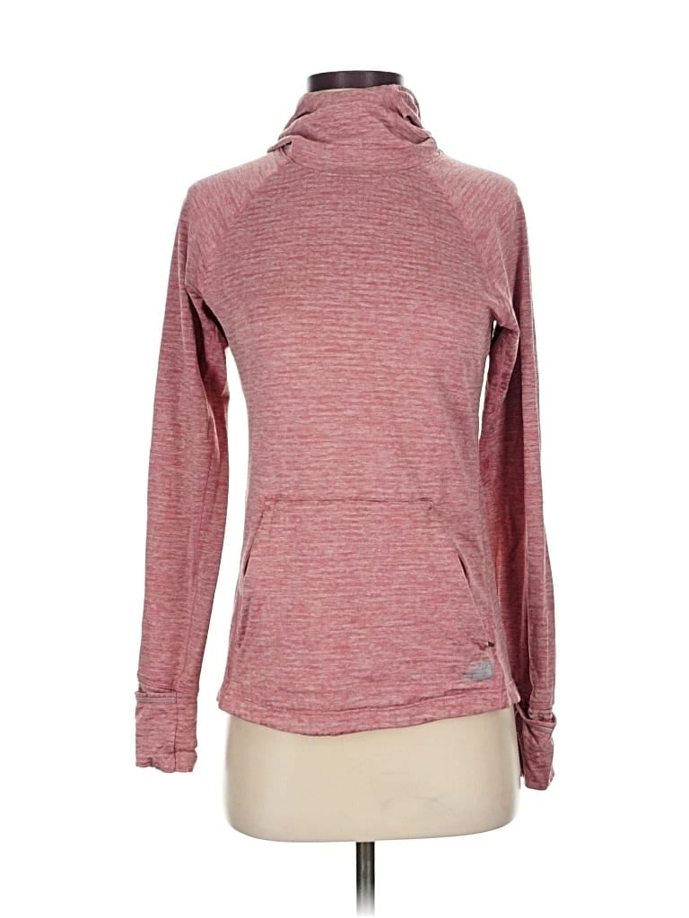 Pre-owned New Balance Turtleneck Sweater In Pink