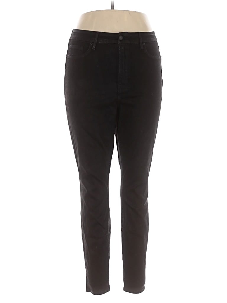 Pre-owned Good American Jeggings In Black