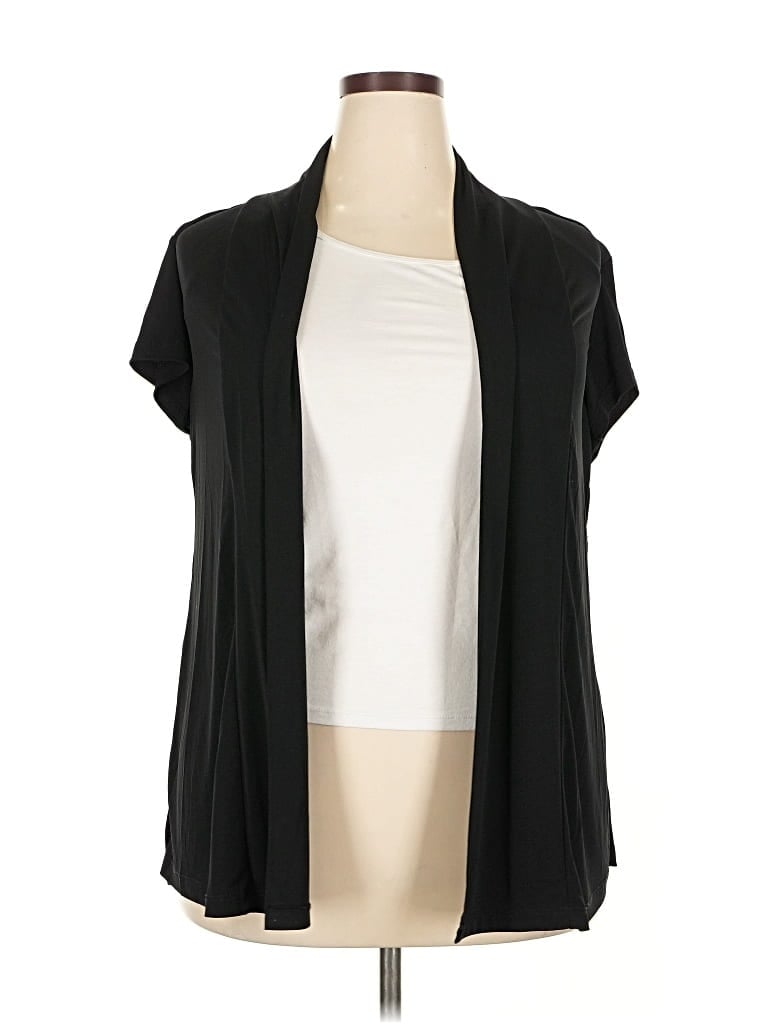Pre-owned Double Take Cardigan Sweater In Black