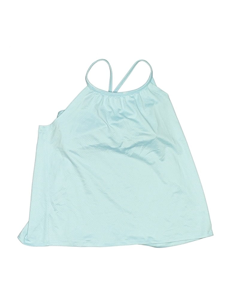 Pre-owned 90 Degree By Reflex Kids' Tank Top Blue Halter Neckline Tops
