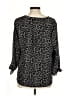 MICHAEL Michael Kors Animal Print Black 3/4 Sleeve Blouse Size M - photo 2