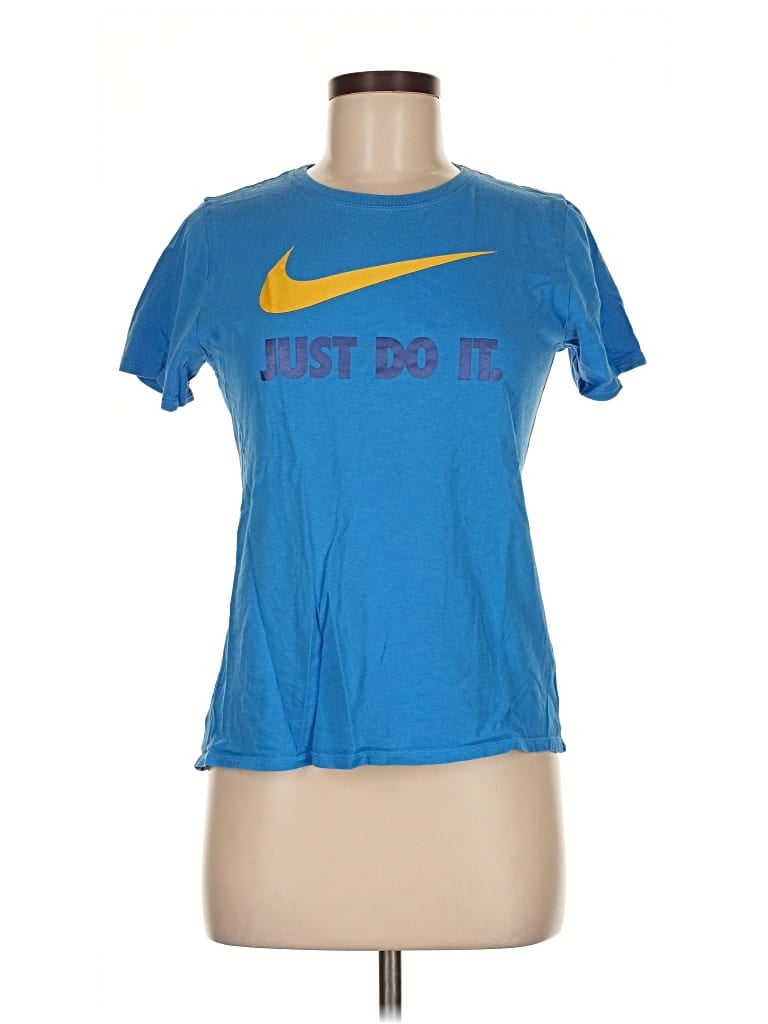Pre-owned Nike Active T-shirt In Blue