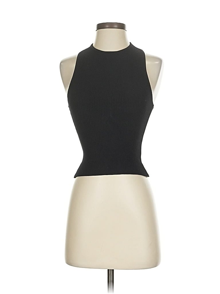 Pre-owned Babaton Sleeveless Top Black Halter Neckline Tops