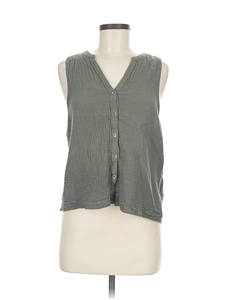 Pre-owned Splendid Sleeveless Blouse In Gray