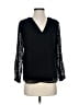 J.Crew Black 3/4 Sleeve Silk Top Size 4 - photo 1