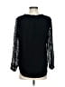 J.Crew Black 3/4 Sleeve Silk Top Size 4 - photo 2