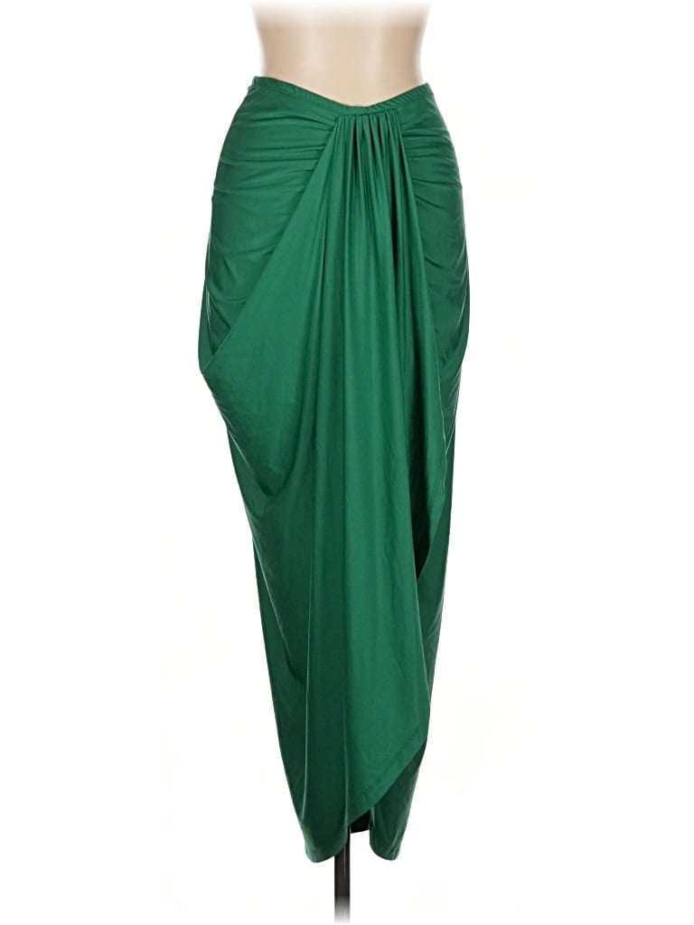 Pre-owned Unbranded Formal Skirt In Green
