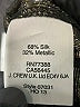 J.Crew Metallic Silver Gold Long Sleeve Silk Top Size 8 - photo 9