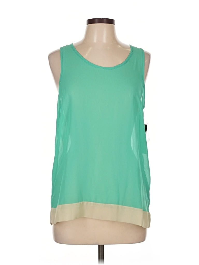 Pre-owned Mix Nouveau Sleeveless Blouse In Green
