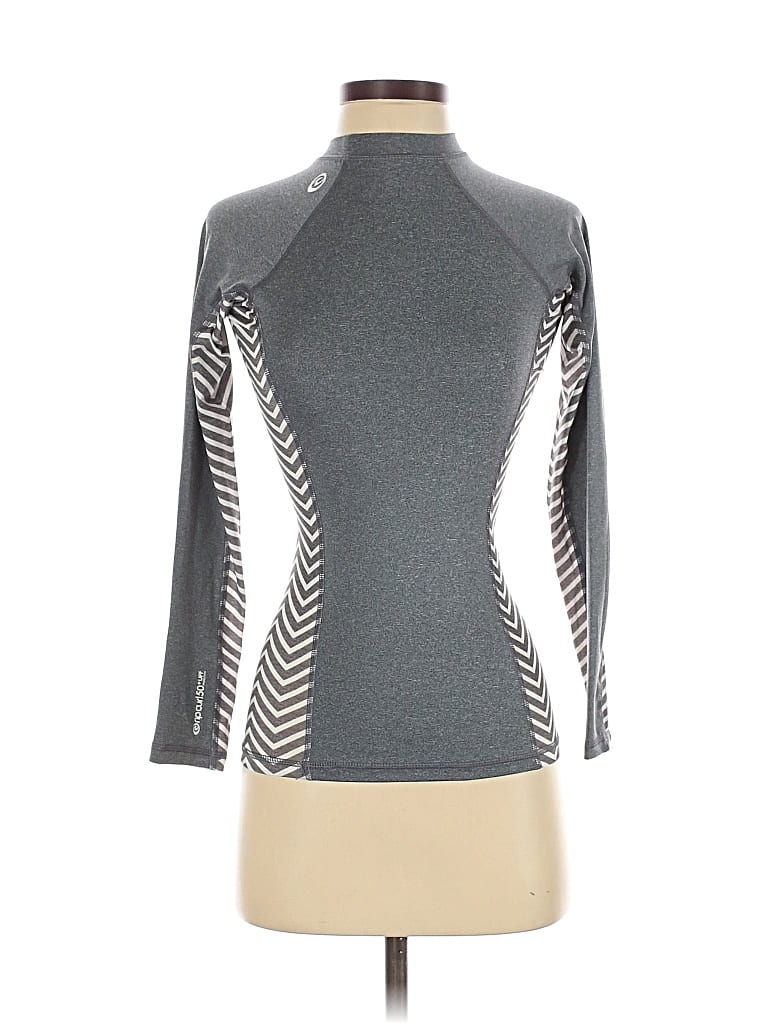 Pre-owned Rip Curl 3/4 Sleeve T-shirt In Silver