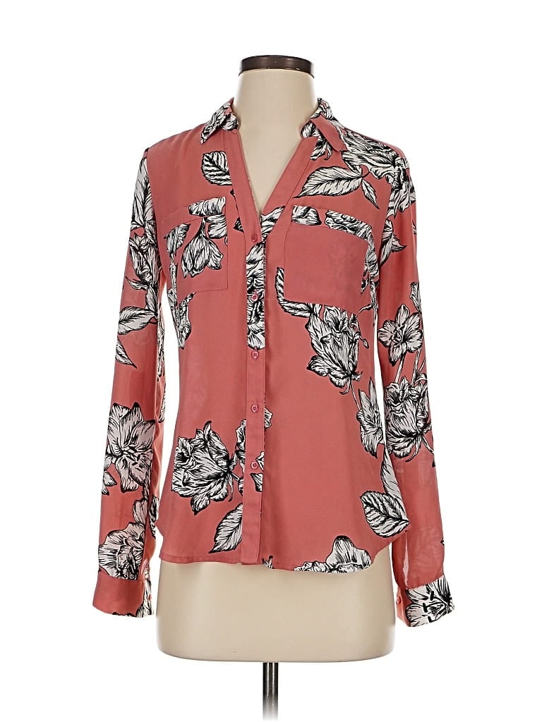 Pre-owned Candies Candie's Long Sleeve Blouse In Red