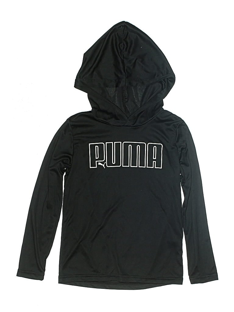 Pre-owned Puma Kids' Pullover Hoodie In Black