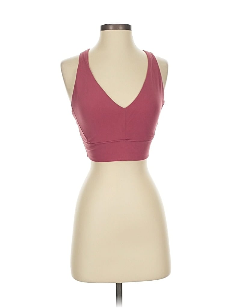 Pre-owned Athleta Tank Top Pink Halter Neckline Tops