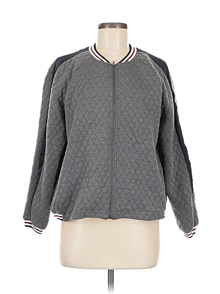 Pre-owned Abound Track Jacket In Gray