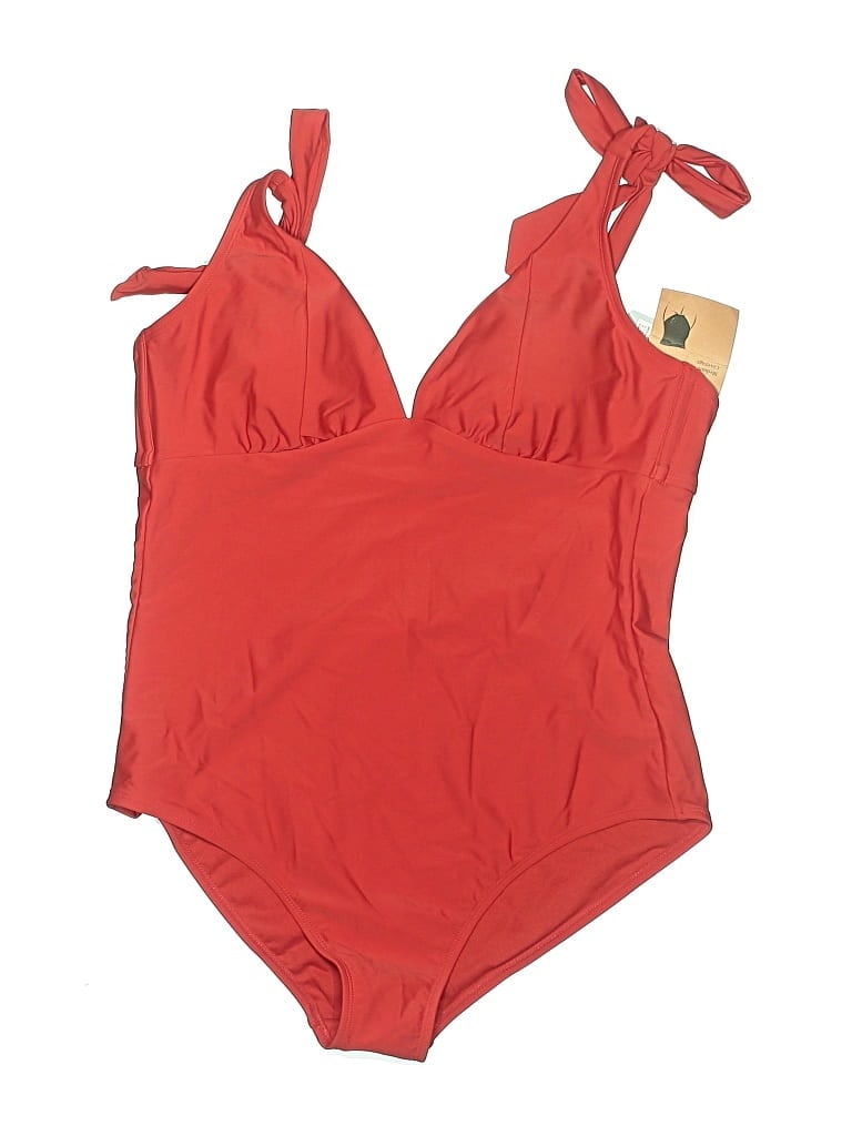 Pre-owned Shade & Shore One Piece Swimsuit In Red