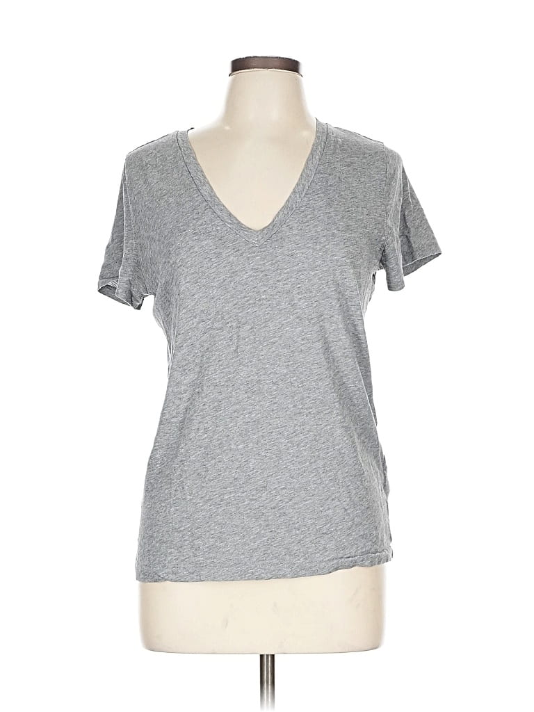 Pre-owned J.crew Factory Store Short Sleeve T-shirt In Gray