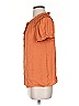 Catherine Malandrino Orange Short Sleeve Blouse Size S - photo 5