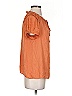Catherine Malandrino Orange Short Sleeve Blouse Size S - photo 4