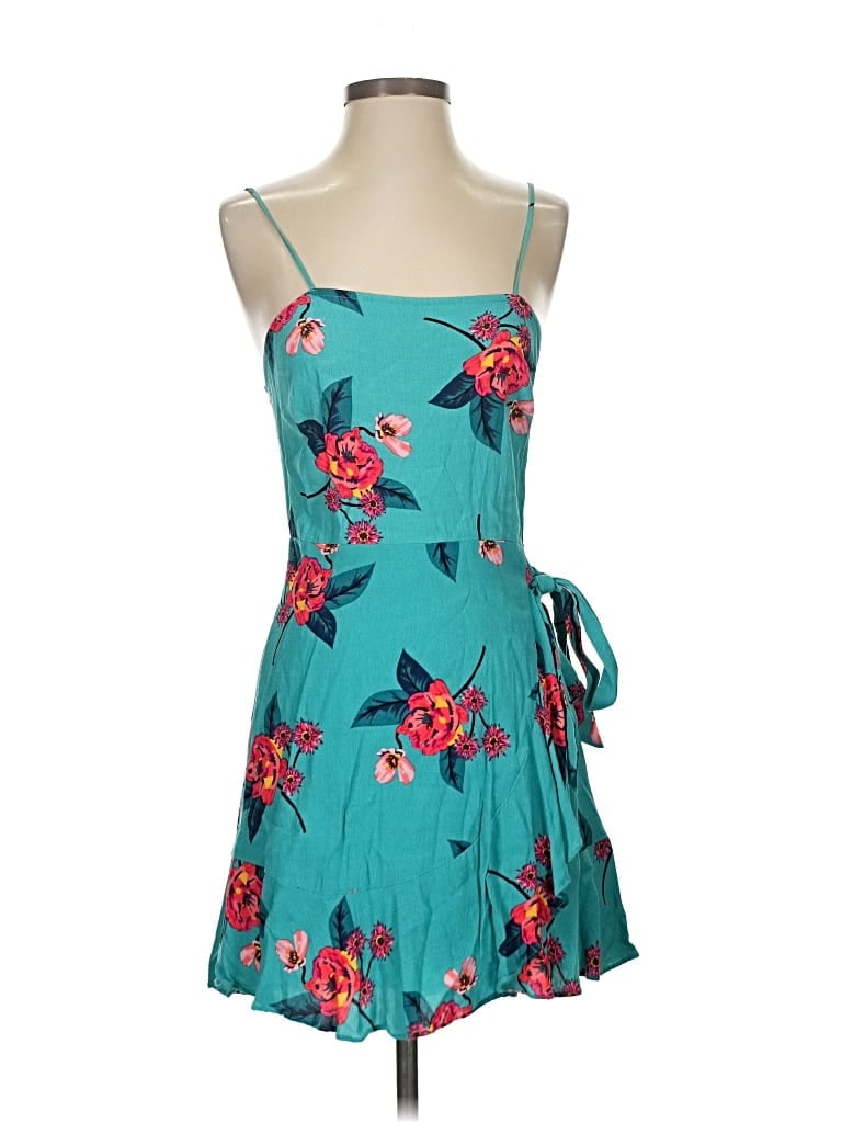 Pre-owned Express Casual Dress In Blue