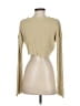 No Comment 100% Acrylic Tan Ivory Turtleneck Sweater Size XS - photo 2
