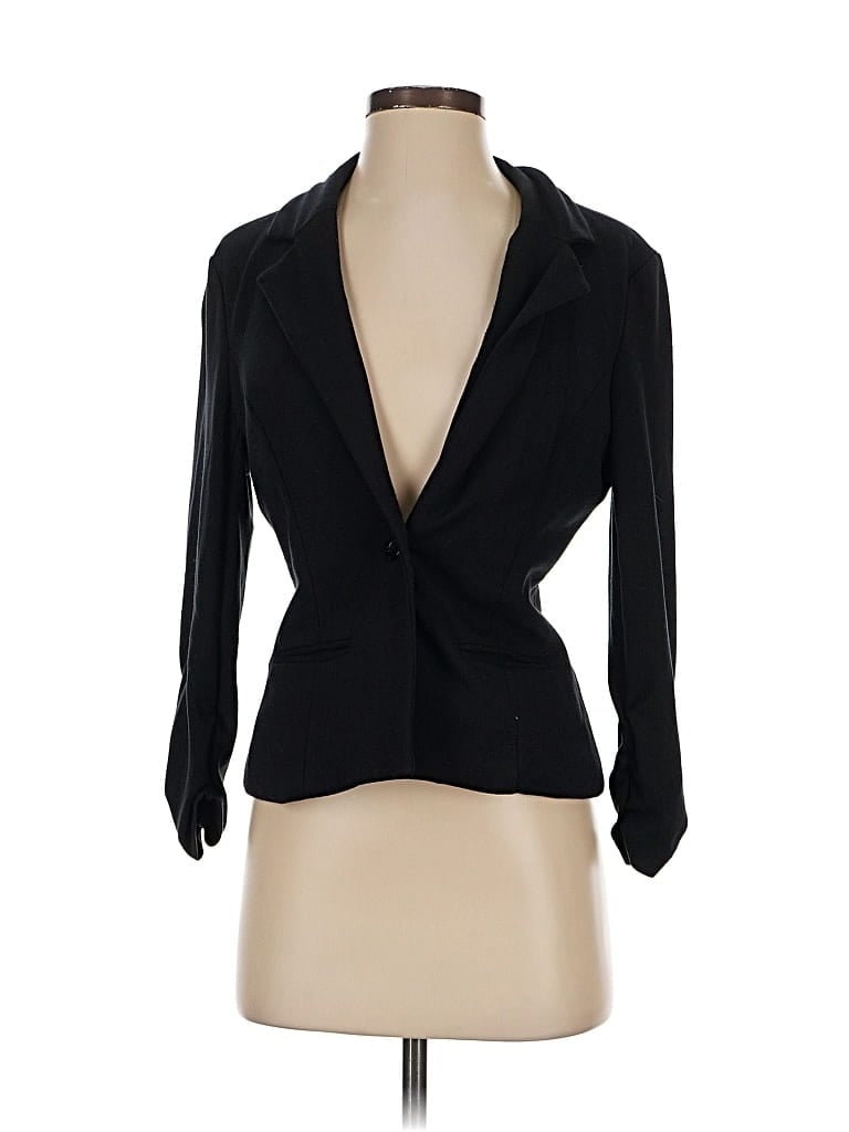 Pre-owned 2b Bebe Blazer Jacket In Black