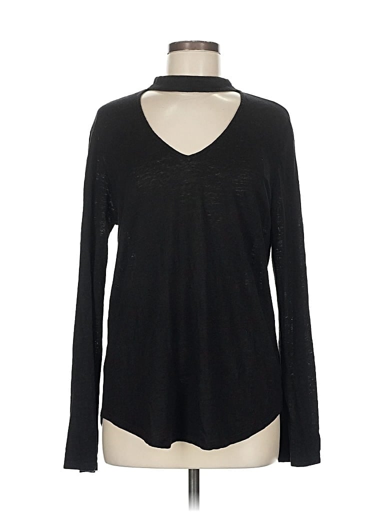 Pre-owned Sanctuary Long Sleeve Turtleneck In Black