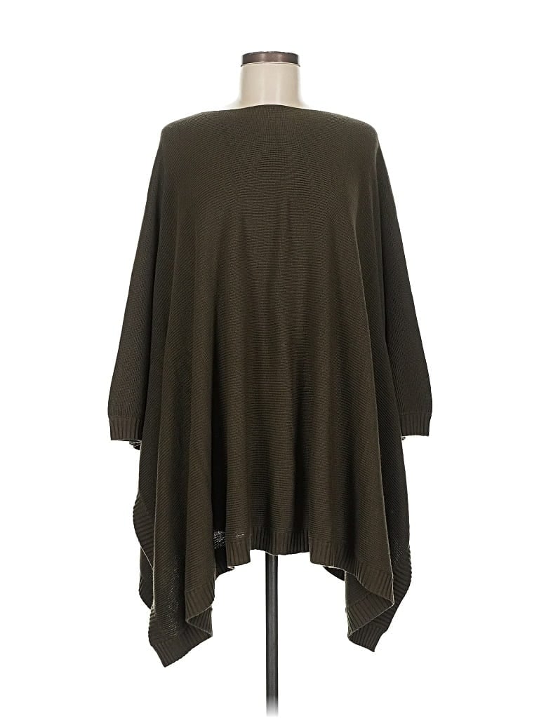 Pre-owned Unbranded Poncho In Green