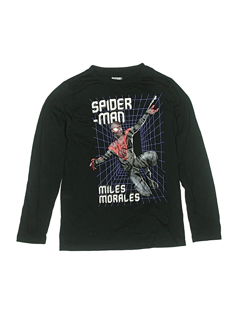 Pre-owned Marvel Kids' Long Sleeve T-shirt In Black