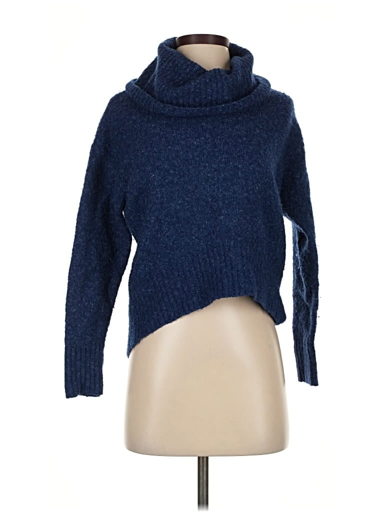 Pre-owned Michael Michael Kors Turtleneck Sweater In Blue