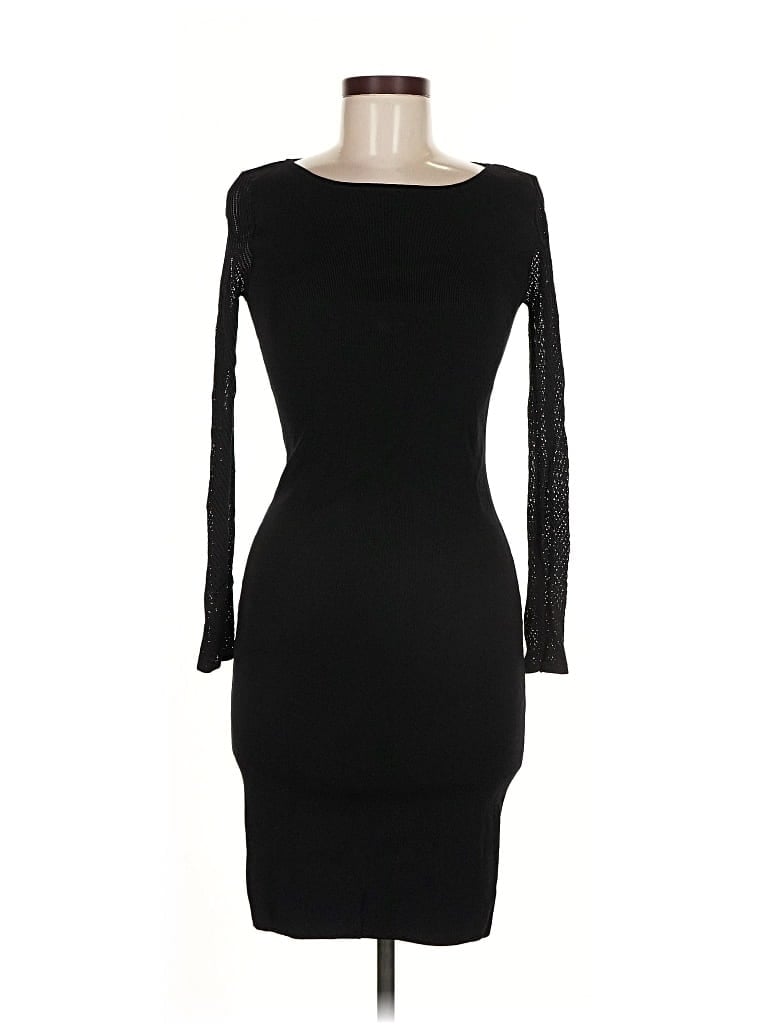 Pre-owned Carmen Marc Valvo Cocktail Dress In Black
