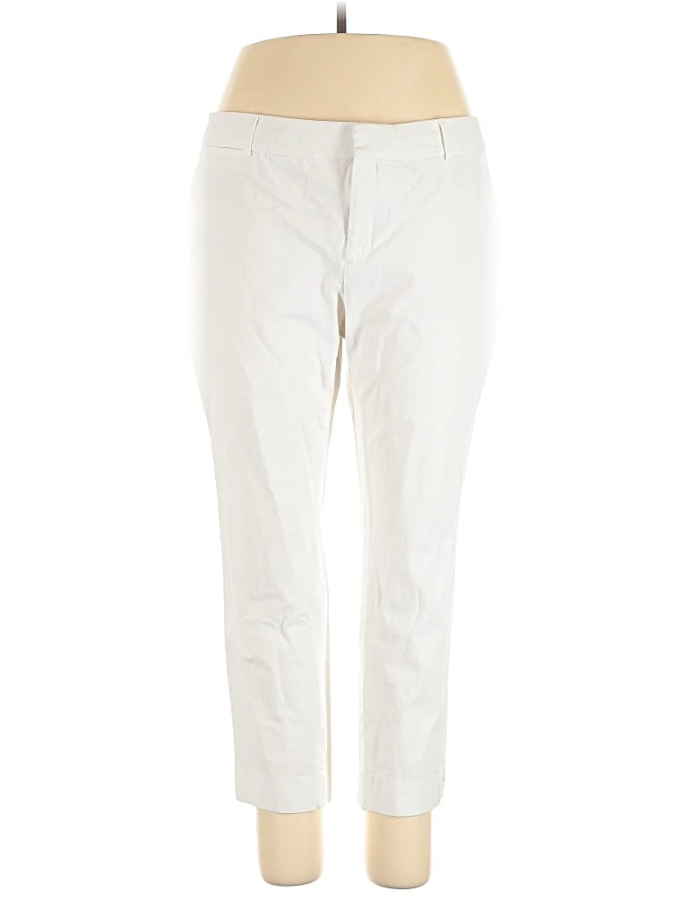 Pre-owned Crown & Ivy Casual Pants In White