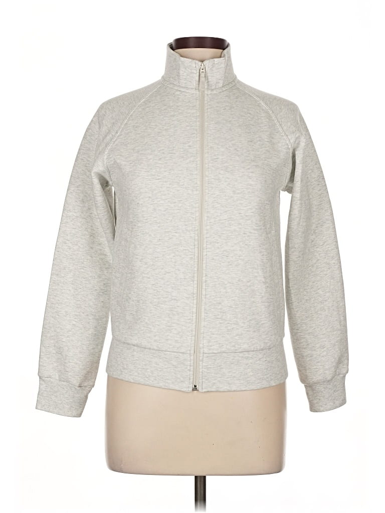 Pre-owned Uniqlo Track Jacket In Gray