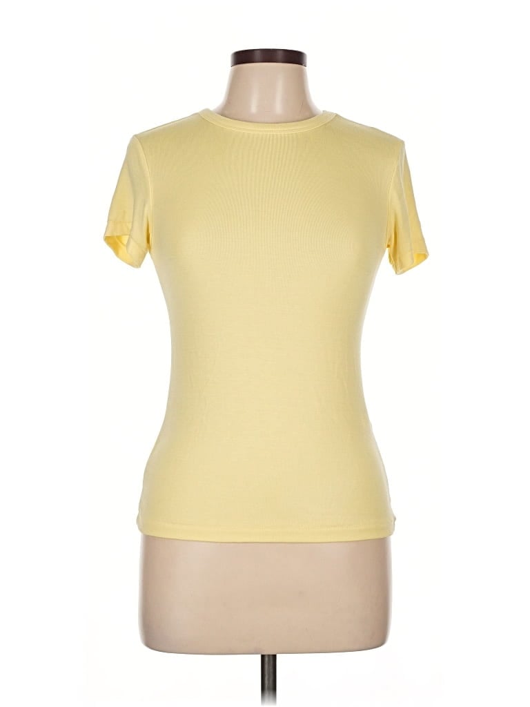 Zara Short Sleeve T-shirt In Yellow