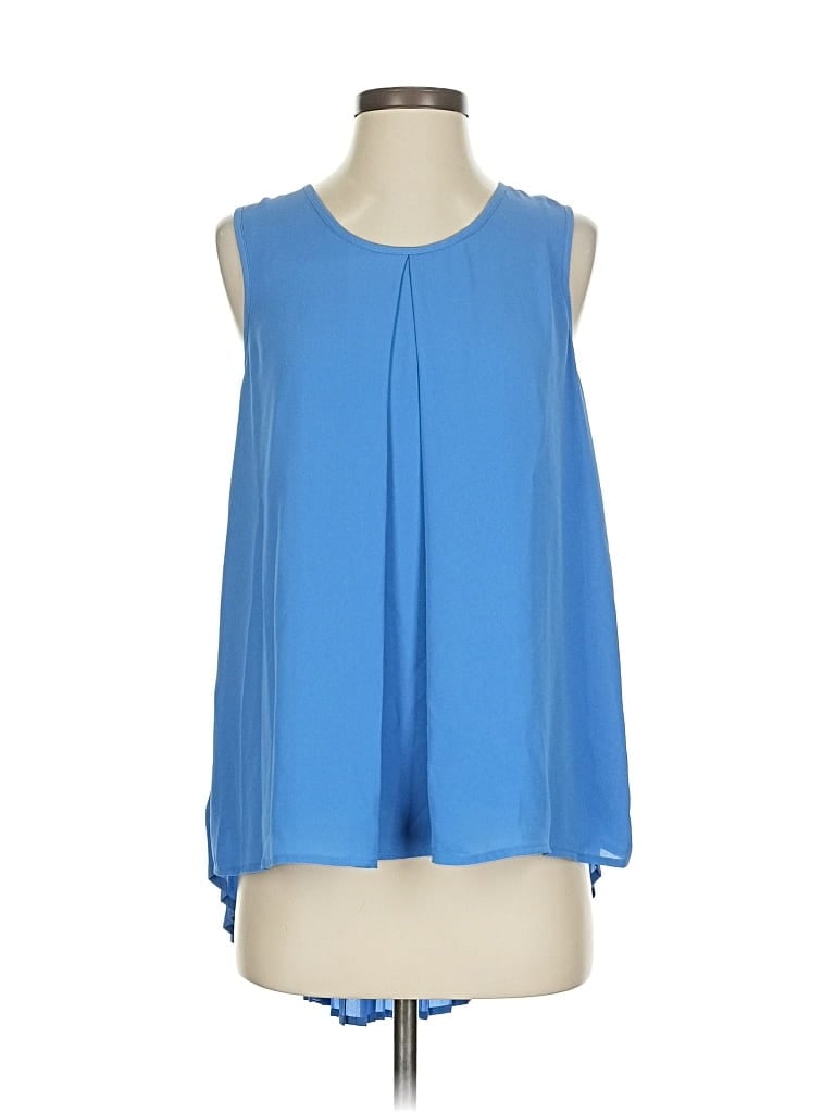 Pre-owned Marc Bouwer Sleeveless Blouse In Blue