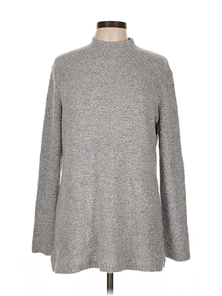 Pre-owned Calvin Klein Turtleneck Sweater In Gray