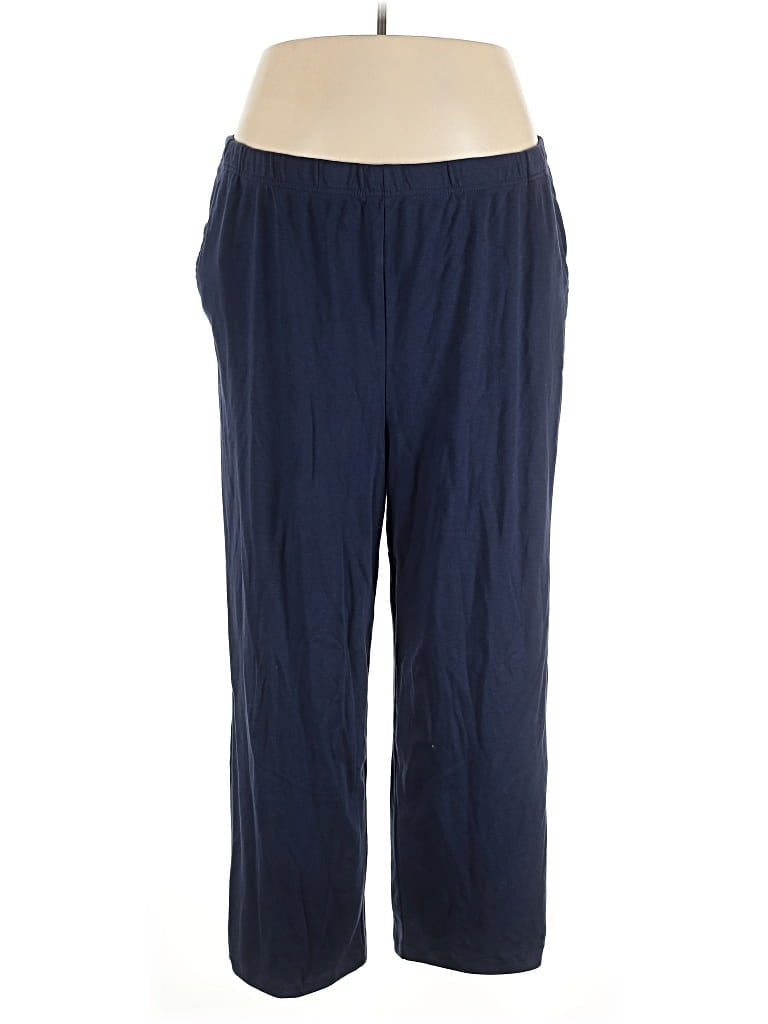 Pre-owned Woman Within Casual Pants In Blue