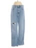 Madewell 100% Cotton Hearts Blue Jeans Size 27 waist - photo 1