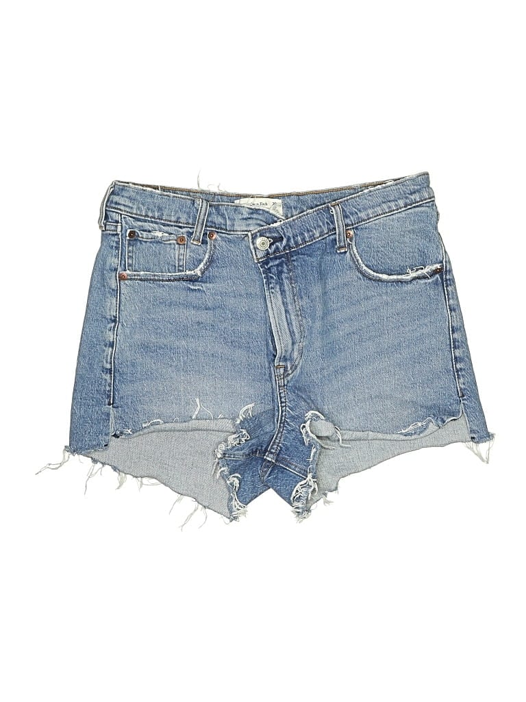 Pre-owned Abercrombie & Fitch Denim Shorts In Blue