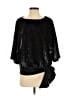 Trina Turk 100% Polyester Black 3/4 Sleeve Top Size S - photo 1