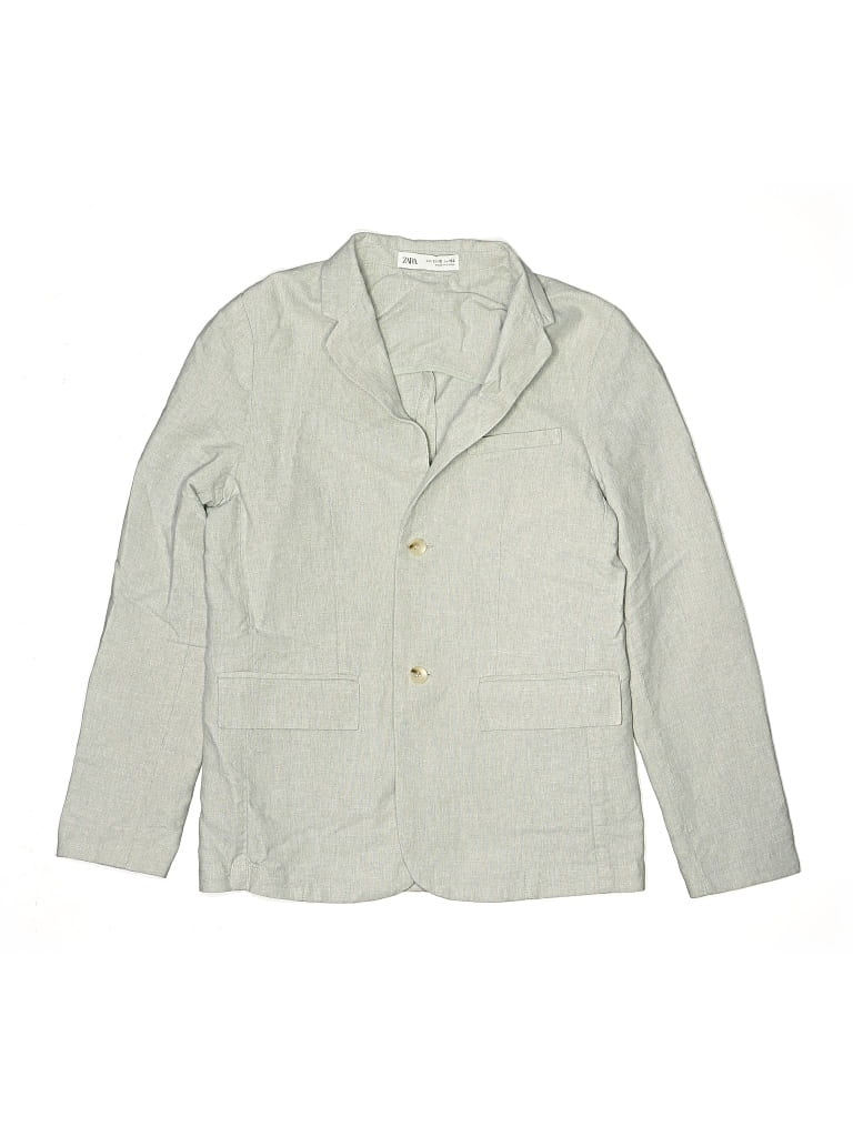 Pre-owned Zara Kids' Blazer Jacket In Green