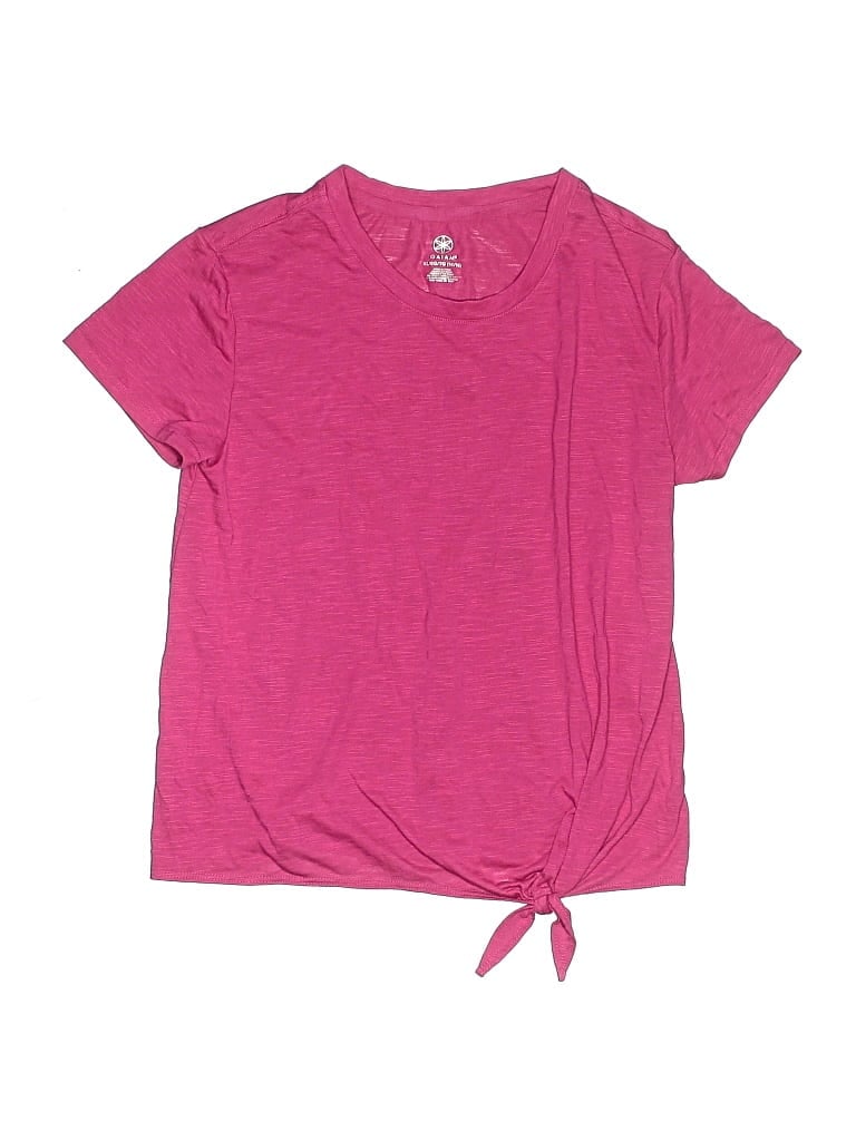 Pre-owned Gaiam Kids'  Short Sleeve Top Pink Crew Neck Tops