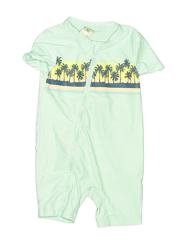 Pre-owned Oshkosh B'gosh Babies' Rash Guard In Green