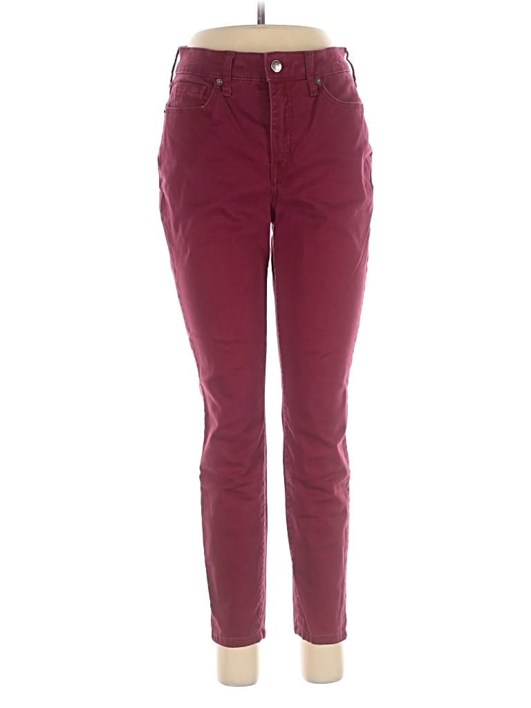Pre-owned Crown & Ivy Jeggings In Burgundy