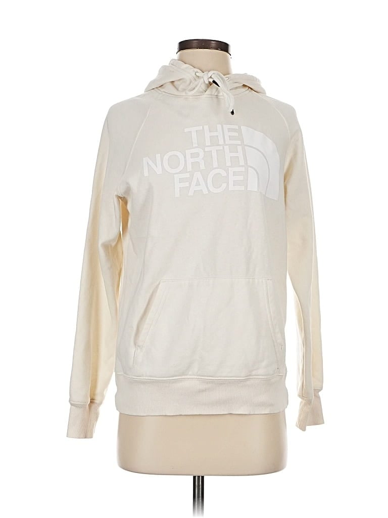 Pre-owned The North Face Pullover Hoodie In White