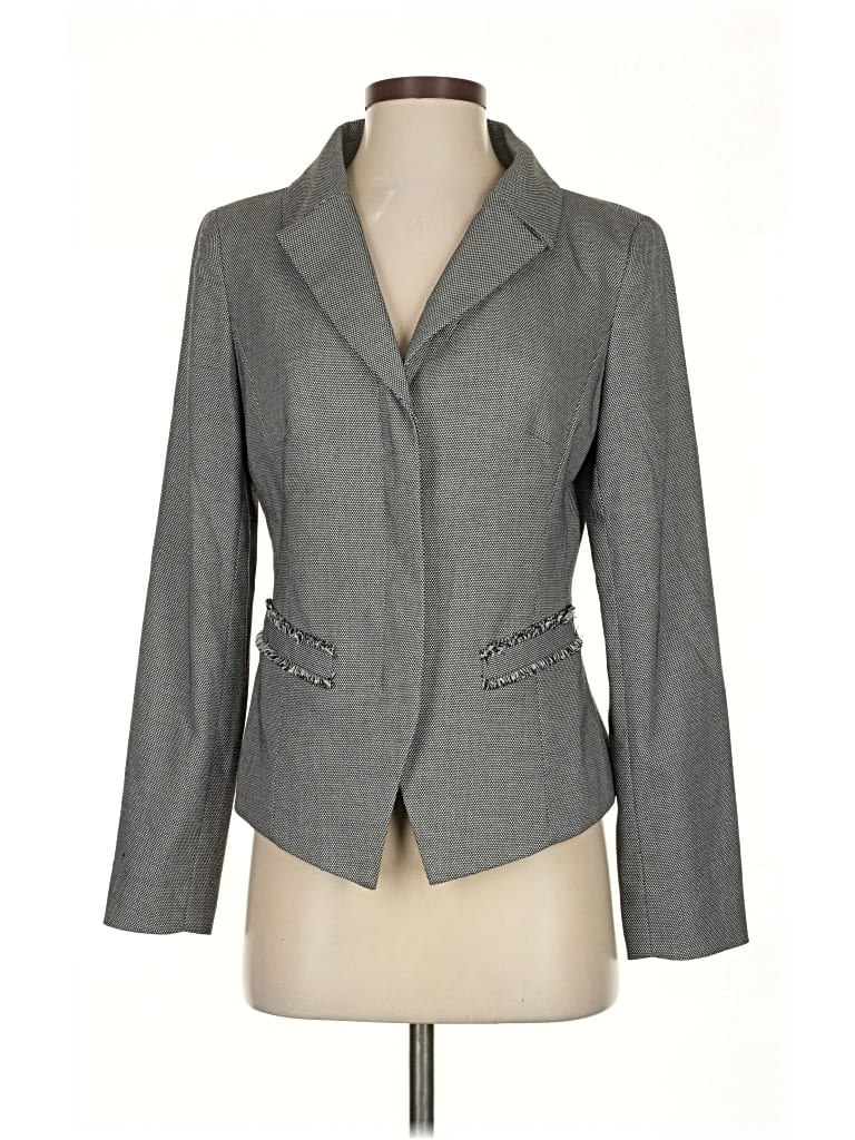Pre-owned Doncaster Collection Blazer Jacket In Gray