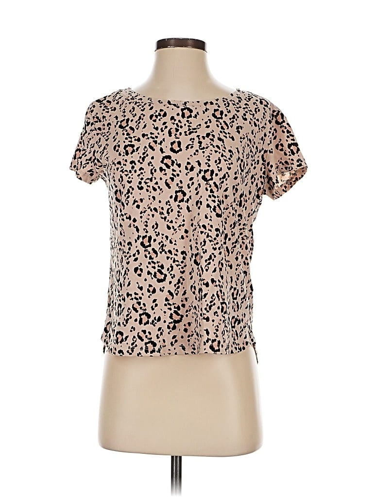 Pre-owned H&m Short Sleeve T-shirt In Brown