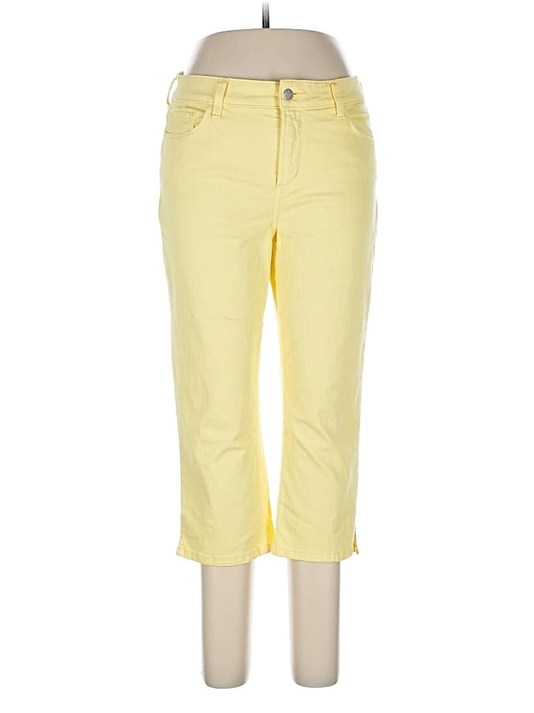 Pre-owned Nydj Casual Pants In Yellow