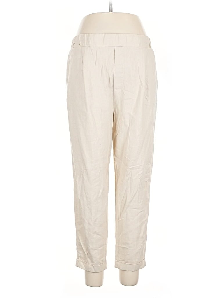 Pre-owned Jules & Leopold Linen Pants In White